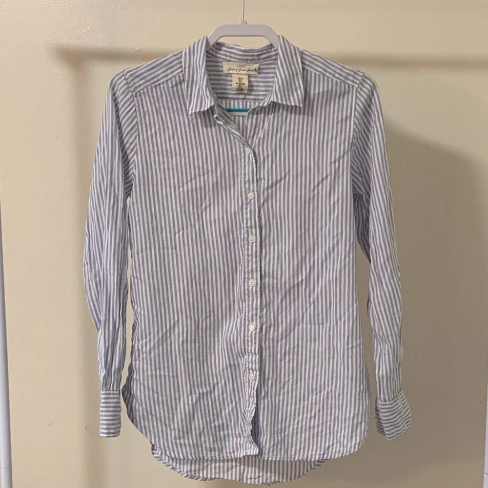 Blue and white striped button shirt, FINAL PRICE